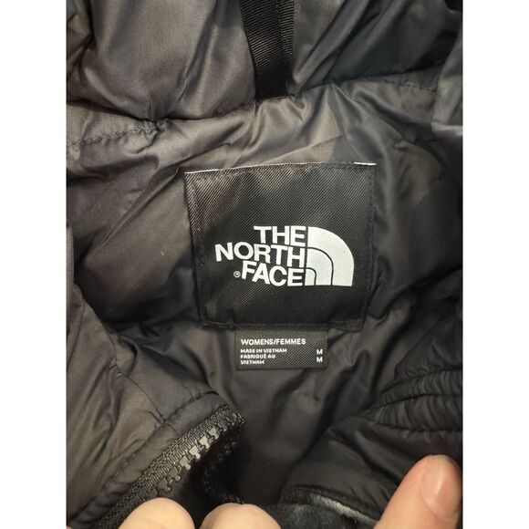The North Face Women’s 2000 Polar Nuptse Jacket Fleece Black/White NWT Medium - Picture 8 of 8